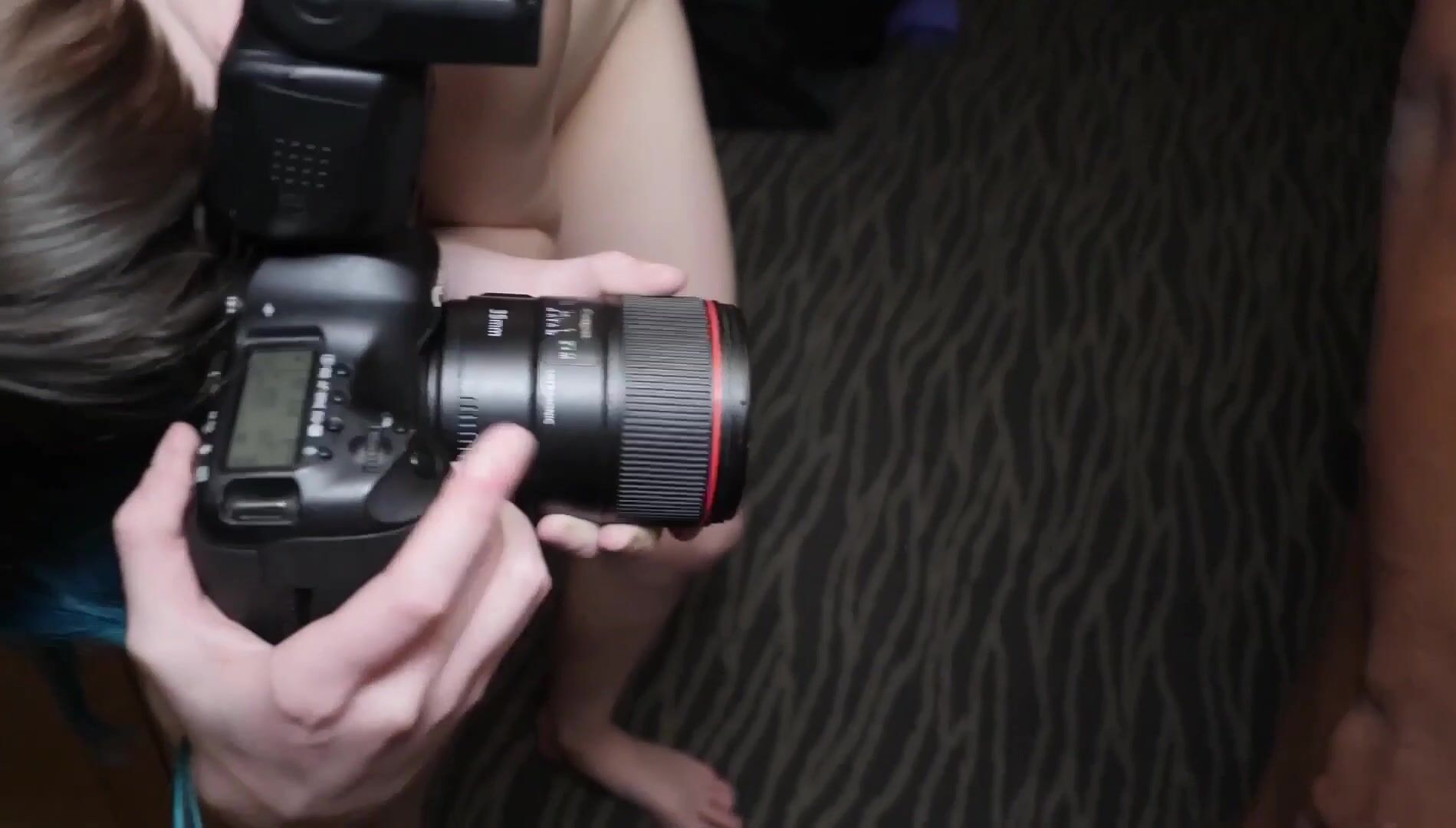 She’s a great photographer, but I like her better in this position