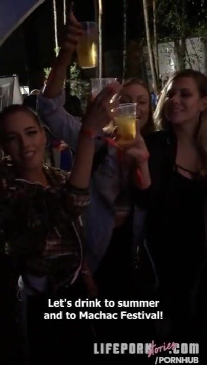 Guy fucks his best friends at a concert