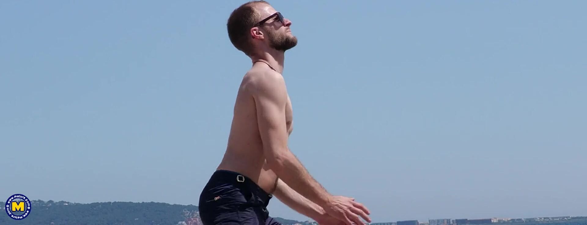 Modern grandma cougar Eva Delage gets two young to fuck her in a threesome