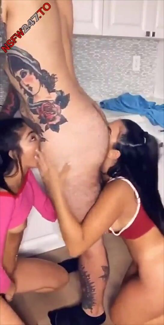 Emily Willis and Lena The Plug Blowjob + Rimjob, HOT!