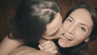 Group Sex: Two Latin babes enjoying a Fat Cock #3