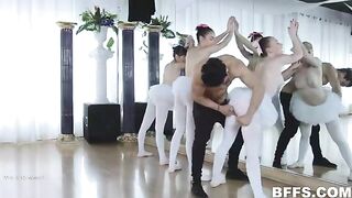 Group Sex: Enthusiastic Ballerina's Get Fucked #2